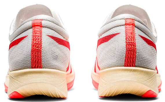Кроссовки мужские ASICS Metaracer White/Sunrise Red - Фото 4 большая