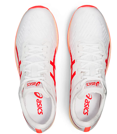Кроссовки мужские ASICS Metaracer White/Sunrise Red - Фото 5 большая