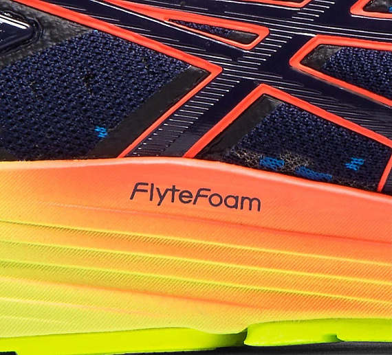 Кроссовки мужские ASICS Dynaflyte 4 Peacoat/Flash Coral - Фото 2 большая