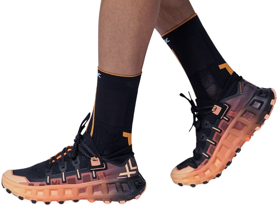 Кроссовки X-Bionic Terraskin X01 X Black/Dark Peach/Fresh Peach - Фото 4 большая