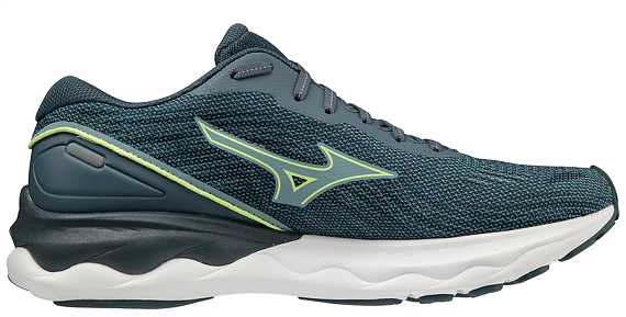 Кроссовки мужские Mizuno Wave Skyrise 3 гол/нео.лайм/кр-оранж - Фото 3 большая