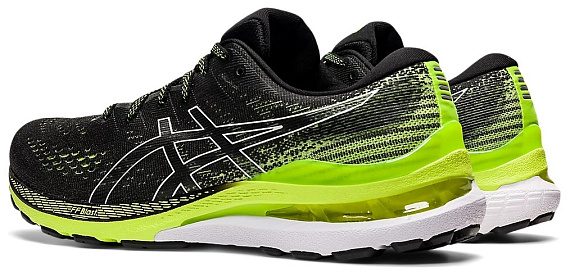 Кроссовки мужские ASICS Gel-Kayano 28 Black/Hazard Green - Фото 3 большая