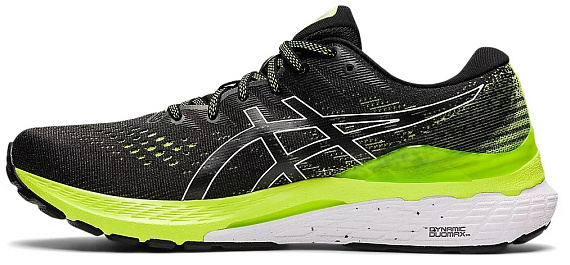 Кроссовки мужские ASICS Gel-Kayano 28 Black/Hazard Green - Фото 4 большая
