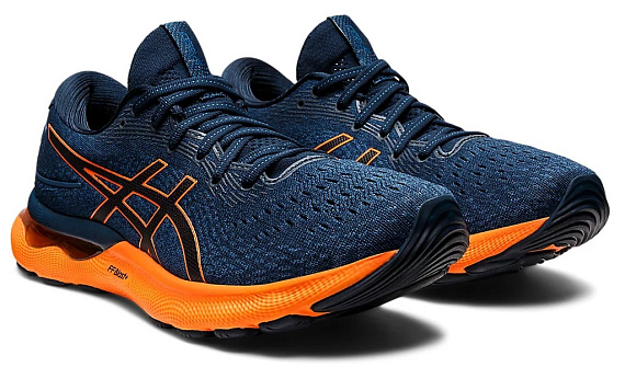 Кроссовки мужские ASICS Gel-Nimbus 24 French Blue/Shocking Orange - Фото 2 большая