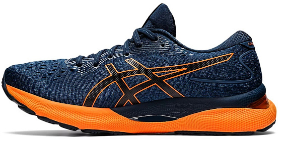 Кроссовки мужские ASICS Gel-Nimbus 24 French Blue/Shocking Orange - Фото 4 большая