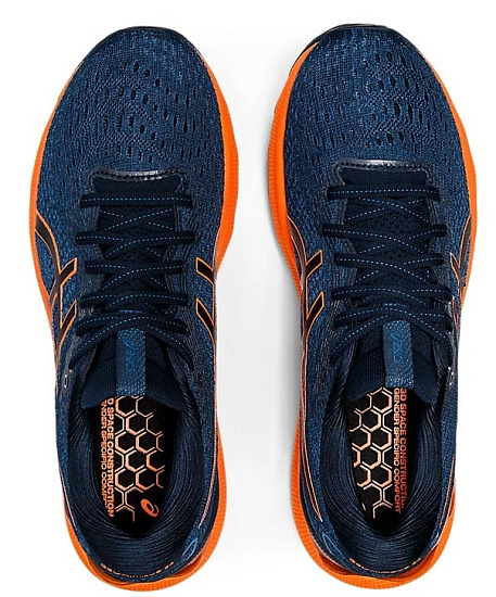 Кроссовки мужские ASICS Gel-Nimbus 24 French Blue/Shocking Orange - Фото 6 большая