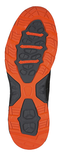 Кроссовки мужские ASICS GEL-FujiTrabuco 6 Carbon/Black/Hot Orange - Фото 4 большая