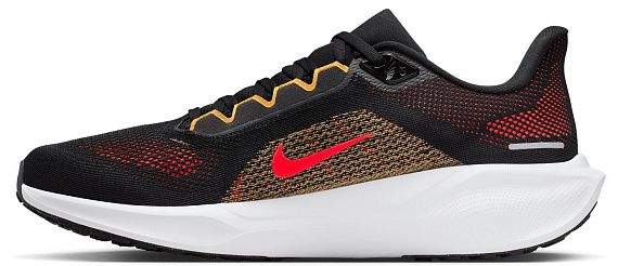 Кроссовки мужские Nike Air Zoom Pegasus 41 Black/Topaz Gold/Bright Crimson - Фото 6 большая