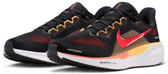 Кроссовки мужские Nike Air Zoom Pegasus 41 Black/Topaz Gold/Bright Crimson - Фото 7 большая