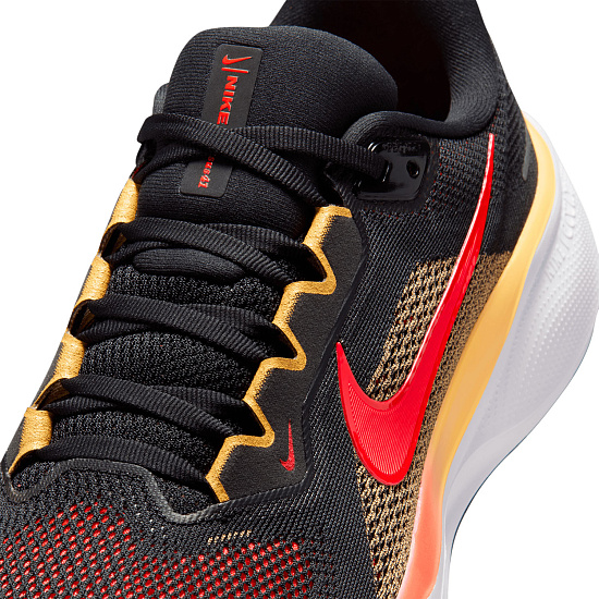 Кроссовки мужские Nike Air Zoom Pegasus 41 Black/Topaz Gold/Bright Crimson - Фото 3 большая