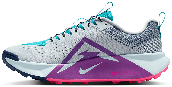 Кроссовки мужские Nike Reactx Wildhorse 10 Pure Platinum/Midnight Navy/Dusty Cactus/Vivid Purpl - Фото 2 большая