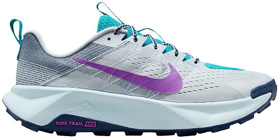Кроссовки мужские Nike Reactx Wildhorse 10 Pure Platinum/Midnight Navy/Dusty Cactus/Vivid Purpl - Фото 1 большая