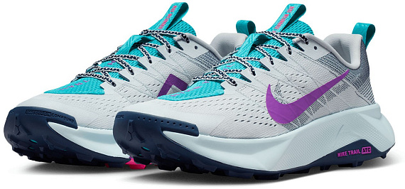 Кроссовки мужские Nike Reactx Wildhorse 10 Pure Platinum/Midnight Navy/Dusty Cactus/Vivid Purpl - Фото 6 большая