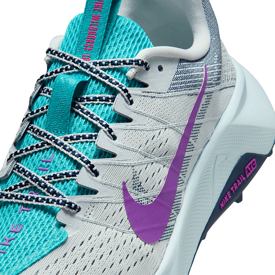 Кроссовки мужские Nike Reactx Wildhorse 10 Pure Platinum/Midnight Navy/Dusty Cactus/Vivid Purpl - Фото 7 большая