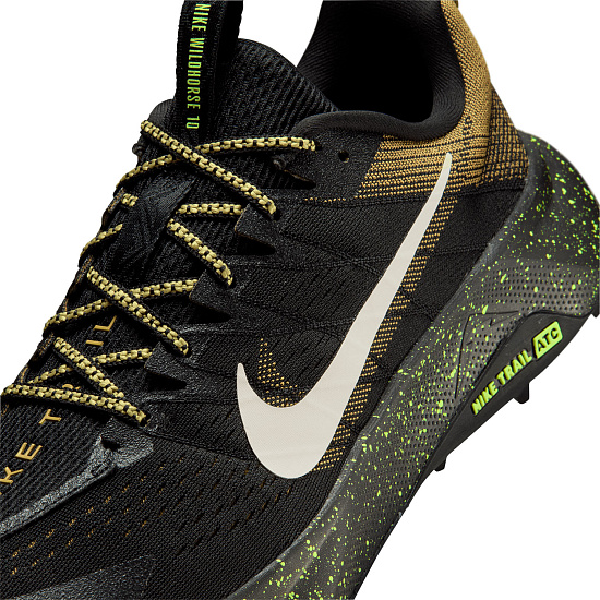 Кроссовки мужские Nike Reactx Wildhorse 10 Black/Peat Moss/Volt Ice/Phantom - Фото 7 большая