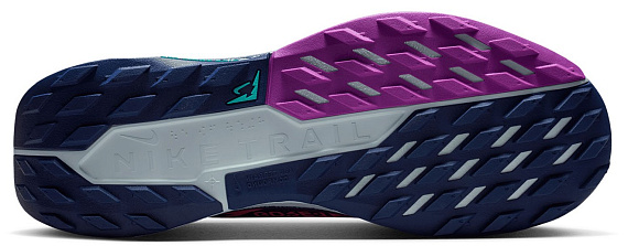 Кроссовки мужские Nike Reactx Pegasus Trail 5 Gtx Midnight Navy/Hyper Pink/Vivid Purple/Glacier Blue - Фото 3 большая
