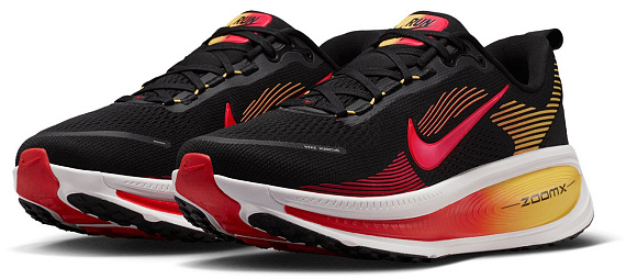 Кроссовки мужские Nike Vomero 18 Black/Light Crimson/Topaz Gold/Bright Crimson - Фото 3 большая