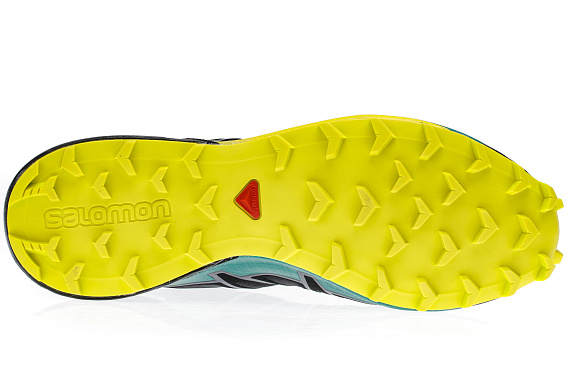 Кроссовки мужские Salomon Speedcross 4 Black/Everglade/Sulphur - Фото 3 большая