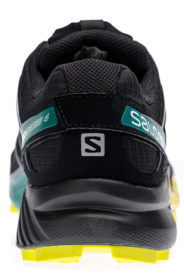 Кроссовки мужские Salomon Speedcross 4 Black/Everglade/Sulphur - Фото 5 большая