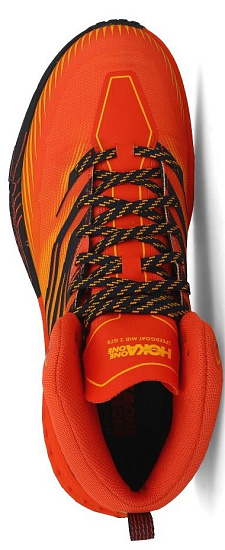 Кроссовки мужские Hoka Speedgoat Mid 2 GTX Mandarin Red/Gold Fusion - Фото 4 большая