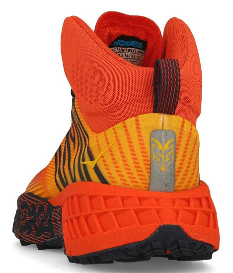 Кроссовки мужские Hoka Speedgoat Mid 2 GTX Mandarin Red/Gold Fusion - Фото 6 большая