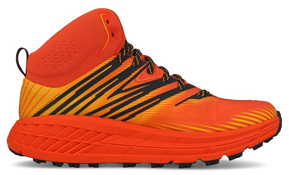 Кроссовки мужские Hoka Speedgoat Mid 2 GTX Mandarin Red/Gold Fusion - Фото 7 большая
