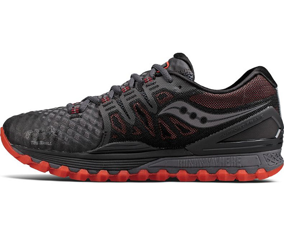 Кроссовки мужские Saucony Xodus ISO 2 GTX Grey/Orange/Black - Фото 2 большая