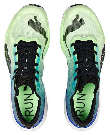 Кроссовки мужские Puma Deviate Nitro Elite 2 Fizzy Lime/Royal Sapphire/Puma Black - Фото 5 большая