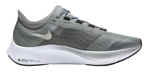 Кроссовки мужские Nike Zoom Fly 3 Particle Grey/Metallic Silver-Black - Фото 6 большая