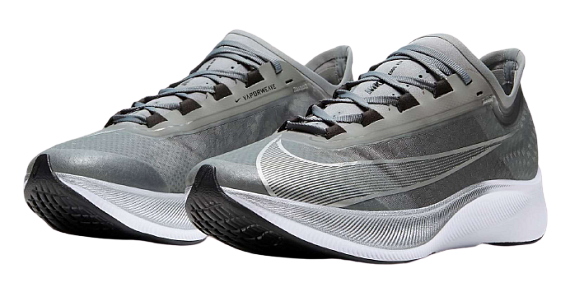 Кроссовки мужские Nike Zoom Fly 3 Particle Grey/Metallic Silver-Black - Фото 7 большая