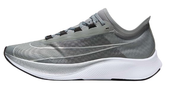 Кроссовки мужские Nike Zoom Fly 3 Particle Grey/Metallic Silver-Black - Фото 8 большая
