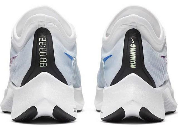 Кроссовки мужские Nike Zoom Fly 3 White/Spruce Aura/Hyper Violet/Flash Crimson - Фото 3 большая