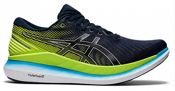 Кроссовки мужские ASICS Glideride 2 French Blue/Hazard Green - Фото 1 большая