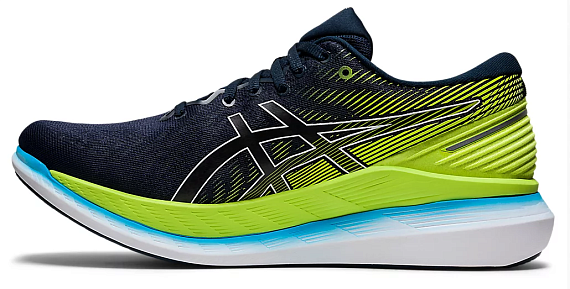 Кроссовки мужские ASICS Glideride 2 French Blue/Hazard Green - Фото 2 большая