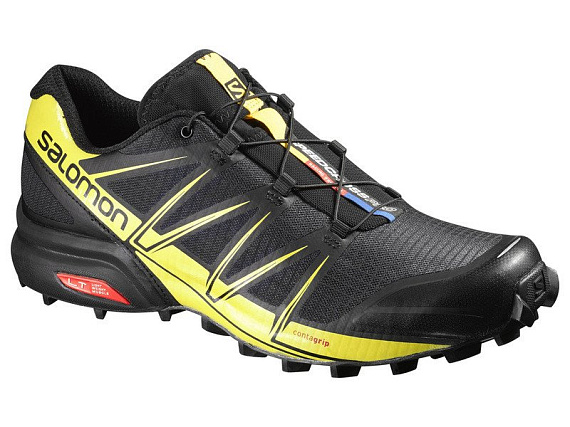 Кроссовки мужские Salomon Speedcross Pro Black/Black/Ye - Фото 1 большая
