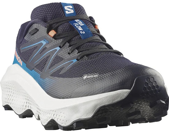 Кроссовки мужские Salomon Ultra Flow 2 Gtx Black/Mykonos Blue - Фото 2 большая