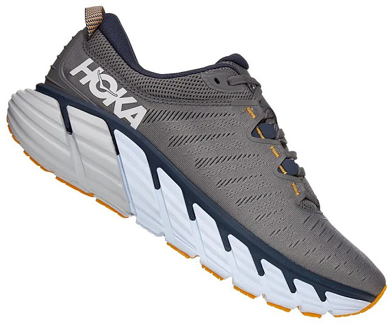 Кроссовки мужские Hoka Gaviota 3 Charcoal Gray/Ombre Blue - Фото 3 большая