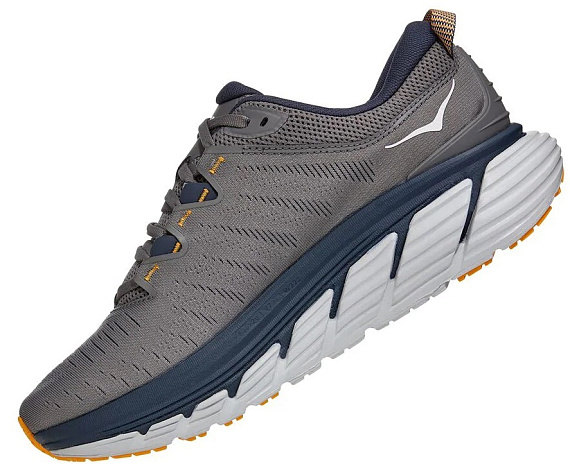 Кроссовки мужские Hoka Gaviota 3 Charcoal Gray/Ombre Blue - Фото 6 большая