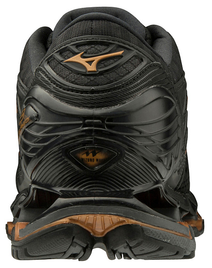 Кроссовки мужские Mizuno Wave Prophecy 9 Чер/Св.Корич/Т.Сер - Фото 4 большая