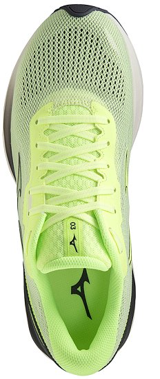 Кроссовки мужские Mizuno Wave Skyrise 3 NeoLime/Ebony/SnowWhite - Фото 3 большая