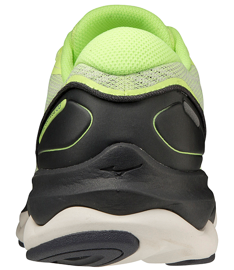 Кроссовки мужские Mizuno Wave Skyrise 3 NeoLime/Ebony/SnowWhite - Фото 4 большая