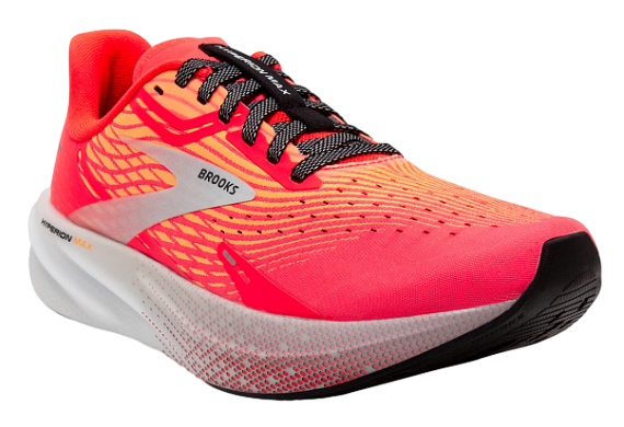 Кроссовки мужские Brooks Hyperion Max Fiery Coral/Orange Pop/Blue - Фото 2 большая
