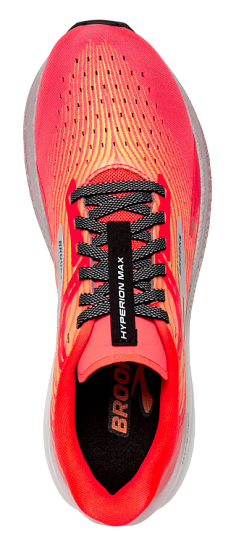 Кроссовки мужские Brooks Hyperion Max Fiery Coral/Orange Pop/Blue - Фото 3 большая