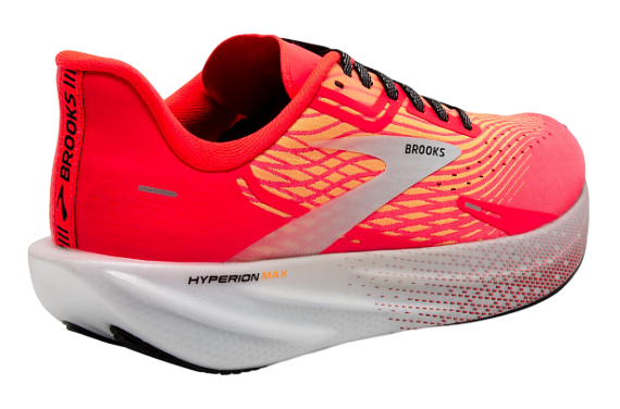 Кроссовки мужские Brooks Hyperion Max Fiery Coral/Orange Pop/Blue - Фото 5 большая