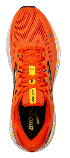 Кроссовки мужские Brooks Adrenaline Gts 23 Red Orange/Black/Yellow - Фото 3 большая