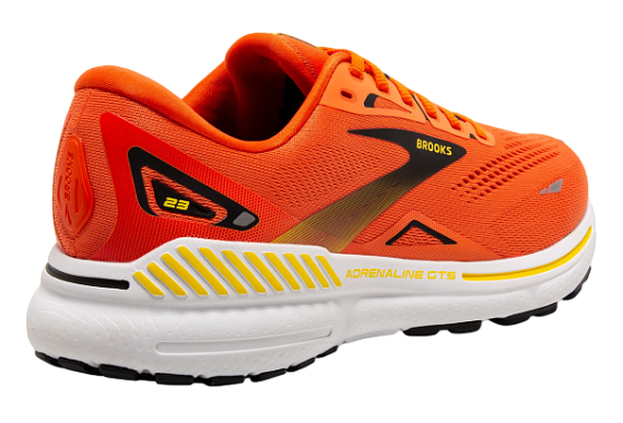 Кроссовки мужские Brooks Adrenaline Gts 23 Red Orange/Black/Yellow - Фото 5 большая