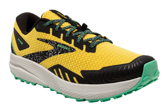 Кроссовки мужские Brooks Divide 4 Lemon Chrome/Black/Spring Bud - Фото 2 большая