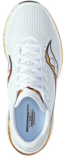 Кроссовки мужские Saucony Endorphin Speed 3 White/Gold - Фото 3 большая