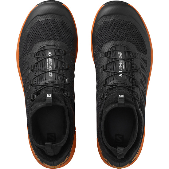 Кроссовки мужские Salomon XA Enduro Black/Bright Marigold/Black - Фото 4 большая