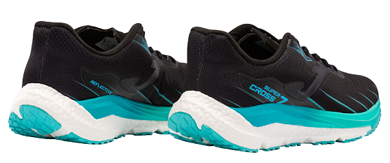 Кроссовки мужские Joma Super Cross 7 черный/бирюзовый - Фото 3 большая